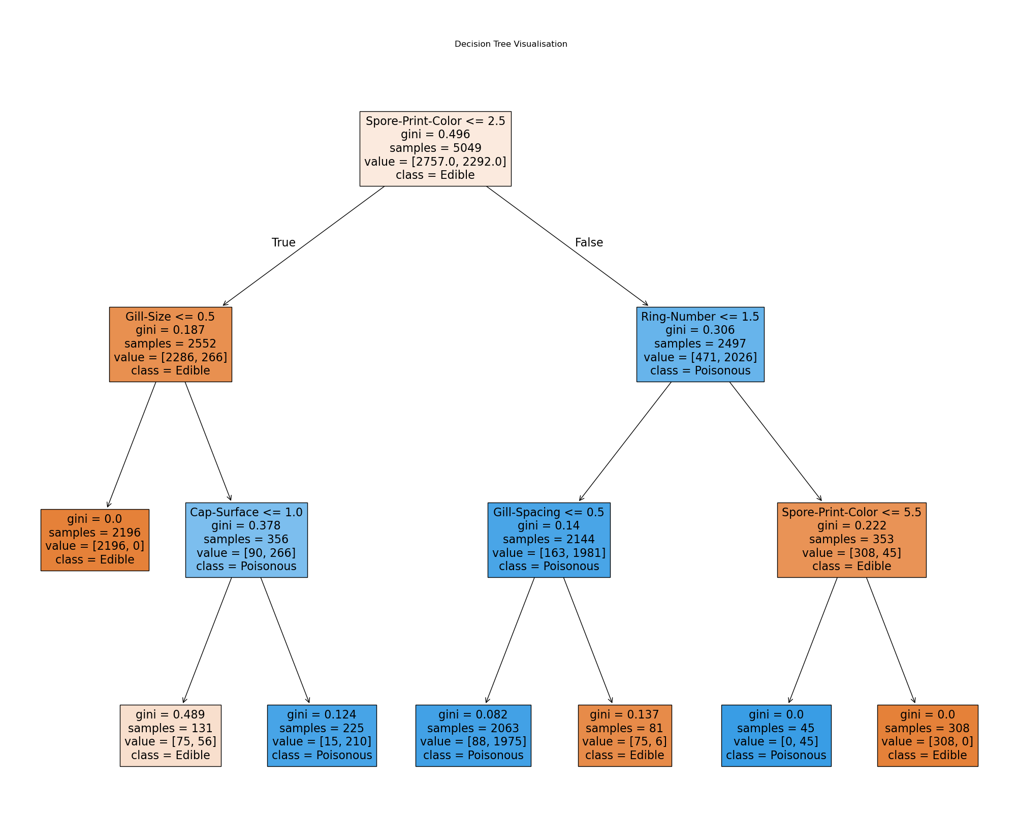 Decision tree visualisation
